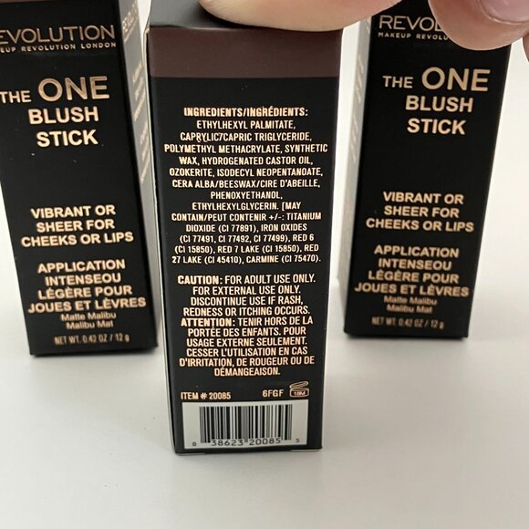 Makeup Revolution The One-Blush Stick For Cheeks or Lips Pack Of 3 Pcs - Picture 4 of 6